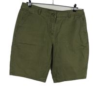 Dámske khaki plátenné chino kraťasy Next