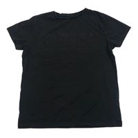 Čierne tričko s 3D nápisom
