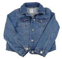 Modrá riflová crop bunda Denim Co.
