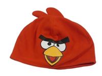 Červená fleecová čepice Angry Birds H&M