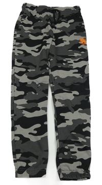 Šedo-černé army tepláky F&F