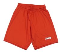 Červené sportovní kraťasy s logem Jako