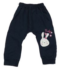 Tmavomodré turecké tepláky s králíčkem 