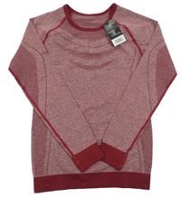 Nové - vínovo-biele športové funkčné spodné tričko Crivit