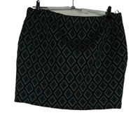 Dámska čierno-zeleno-biela vzorovaná úpletová minisukňa Select