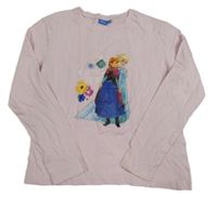 Světlerůžové triko - Ledové království Disney
