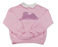 Světlerůžová mikina s límečkem - Barbie