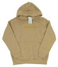 Nové - Béžová mikina s nápisom a kapucňou H&M