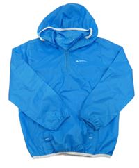 Svetlomodrá šušťáková funkčná bunda s kapucňou Quechua