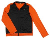 Černo-červená sportovní propínací mikina Domyos