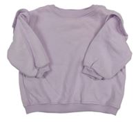 Lila oversize mikina s volánikmi F&F