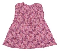 Ružové šaty s kvietkami Kiki&Koko