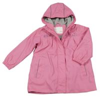 Ružová vodeodolná zateplená bunda s kočičkami a kapucňou X-mail