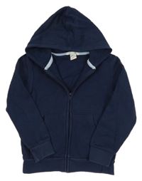 Tmavomodrá prepínaci mikina s kapucňou H&M