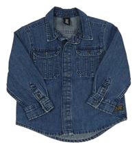 Tmavomodrá rifľová košeľa Denim Co.