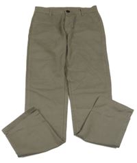 Hnědošedé chino kalhoty 