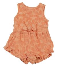 Korálový květovaný froté kraťasový oeral George