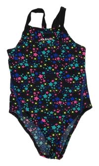 Černé hvězdičkované jednodílné plavky Nabaiji 