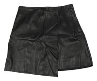 Čierna koženková sukňa H&M