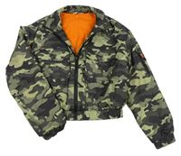 Khaki army šusťáková crop přechodová bunda Matalan