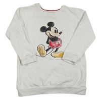 Biela mikina s Mickeym Disney