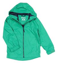 Zelená šusťáková funkční podzimní bunda s kapucí Mountain Warehouse