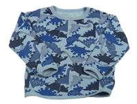 Svetlomodrá ovesize mikina s dinosaurami Dunnes