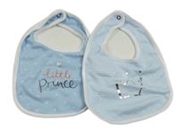 2x Světlemodro-bílý bryndák Bluezoo 