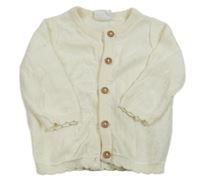 Smotanový prepínaci sveter s dirkovaným vzorom F&F