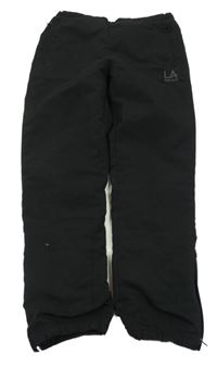 Černé šusťákové kalhoty La Gear 