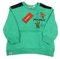 Nové - Zeleno-čierna mikina s Ninjago Primark