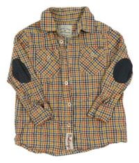 Farebná kockovaná košeľa s náloketníky Tom Tailor