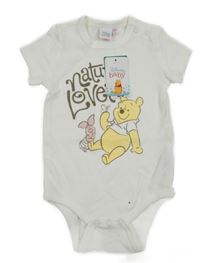 Nové - Bílé body s medvídkem Pú Disney