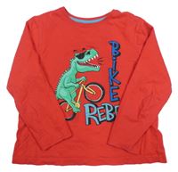 Červené tričko s dinosaurom Primark