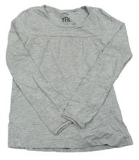 Sivé melírované tričko Y.F.K.