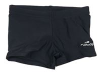 Tmavosivé nohavičkové plavky s logom nabaiji