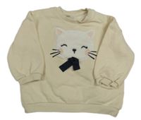 Smotanová mikina s mačičkou H&M