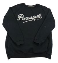 Čierna dlhá mikina s logom s kamienkami PRIMARK