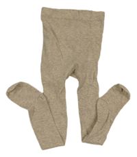 Kávové melírované punčocháče H&M