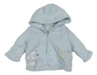 Světlemodrý zateplený kabátek s psíkom a kapucňou M&S