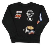 Čierna mikina s Hot Wheels Tu