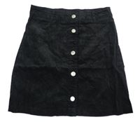 Čierna menšestrová proínací sukňa PRIMARK