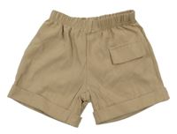 Piesková é kraťasy s falešnou vreckom