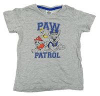 Sivé melírované tričko s PAW PATROL nickelodeon