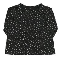 Čierne tričko so srdiečkami H&M