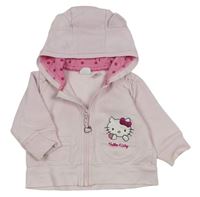 Svetloružová prepínaci mikina s Hello Kitty a kapucňou H&M