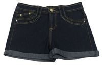 Tmavomodré riflové kraťasy Denim Co.