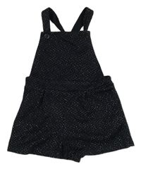 Tmavomodré třpytivé laclové kraťasy F&F