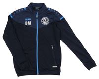 Tmavomodrá sportovní propínací mikina s potiskem Jako