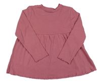 Vínové rebrované tričko Matalan